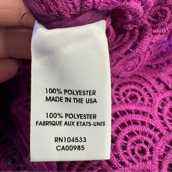 Nanette Lepore Acrobat Jacket Purple Lace size 6 - Picture 5 of 7